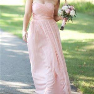 J. Crew Pale Ross Chiffon Dress.